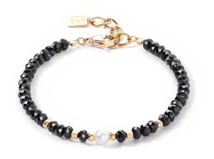 Coeur de Lion Mystic Pearl Bracelet Gold-Black 1131/30-1314