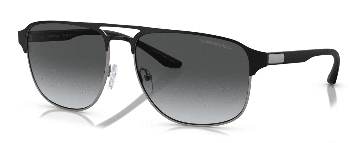 Emporio Armani Men’s Aviator Sunglasses EA2144 336511