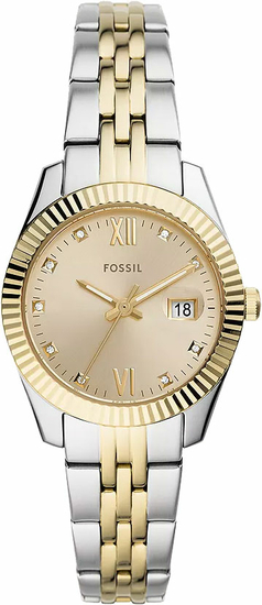 FOSSIL Scarlette Mini Three-Hand Date Two-Tone Stainless Steel Watch ES4949