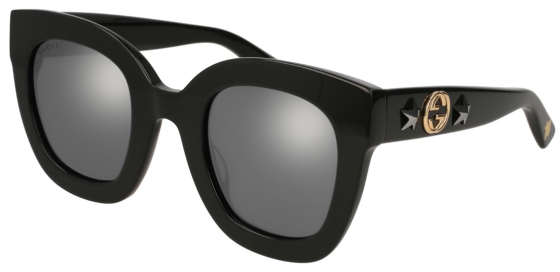 Gucci Round-Frame Acetate Sunglasses with Star GG0208S 002 | 202,00 € | IRISIMO