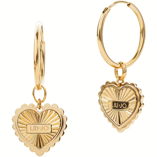 Liu Jo Drop Earrings with Heart LJ2220