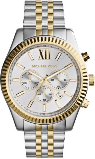 Michael Kors Oversized Lexington Two-Tone Watch MK8344