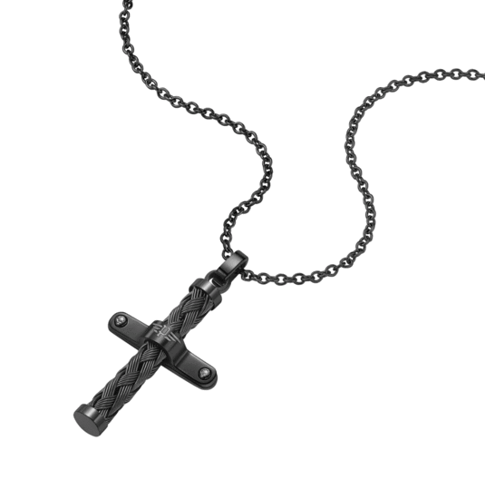 Crossed Necklace By Police For Men PEAGN0032403