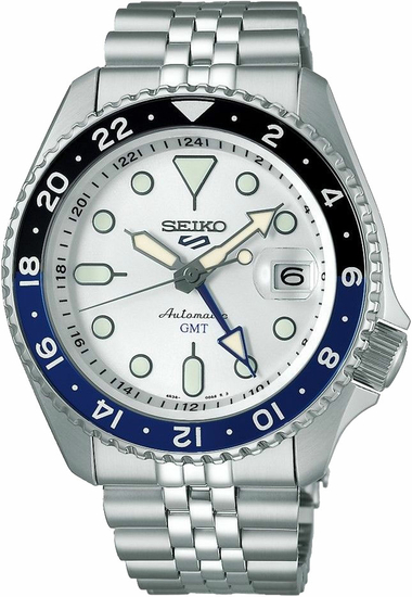 SEIKO 5 SPORTS SKY BLUE SILVER CLOUD SSK033K1 GMT SKX RE-INTERPRETATION