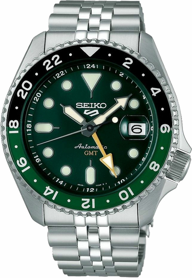 SEIKO 5 SPORTS VIBRANT GREEN SSK035K1 GMT SKX RE-INTERPRETATION