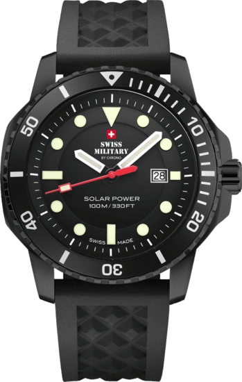 SWISS MILITARY BY CHRONO Swiss Solar Sports Watch Black SMS34102.03 Starting at 364 00 IRISIMO