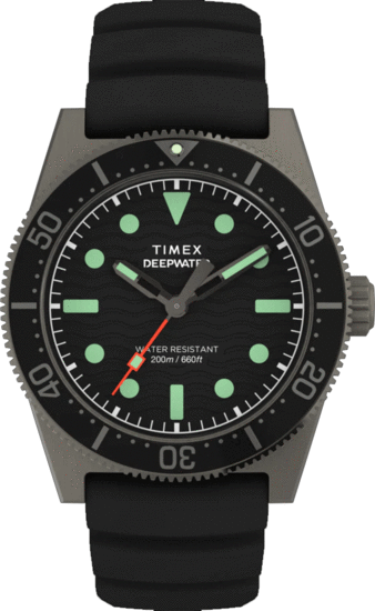 TIMEX Deepwater Reef 200 41mm Synthetic Rubber Strap Watch TW2W74700