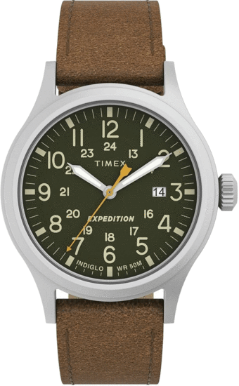 TIMEX Expedition Scout 40mm Leather Strap Watch TW4B23000