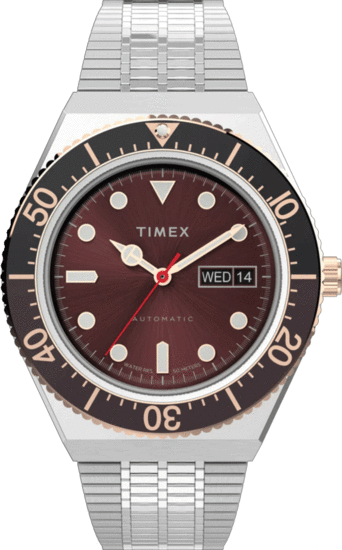 TIMEX M79 Automatic 40mm Stainless Steel Bracelet Watch TW2U96900