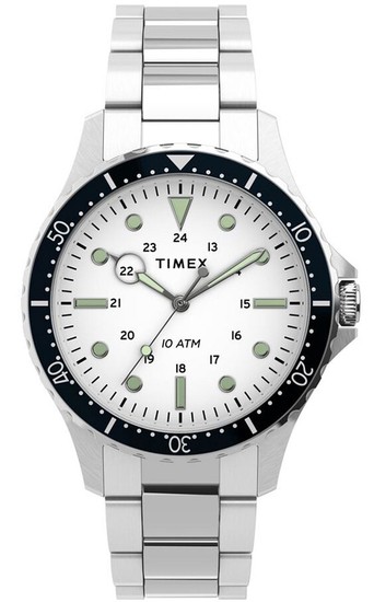 TIMEX Navi XL 41mm Stainless Steel Bracelet Watch TW2U10900