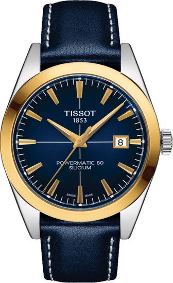 TISSOT GENTLEMAN POWERMATIC 80 SILICIUM SOLID 18K GOLD BEZEL T927