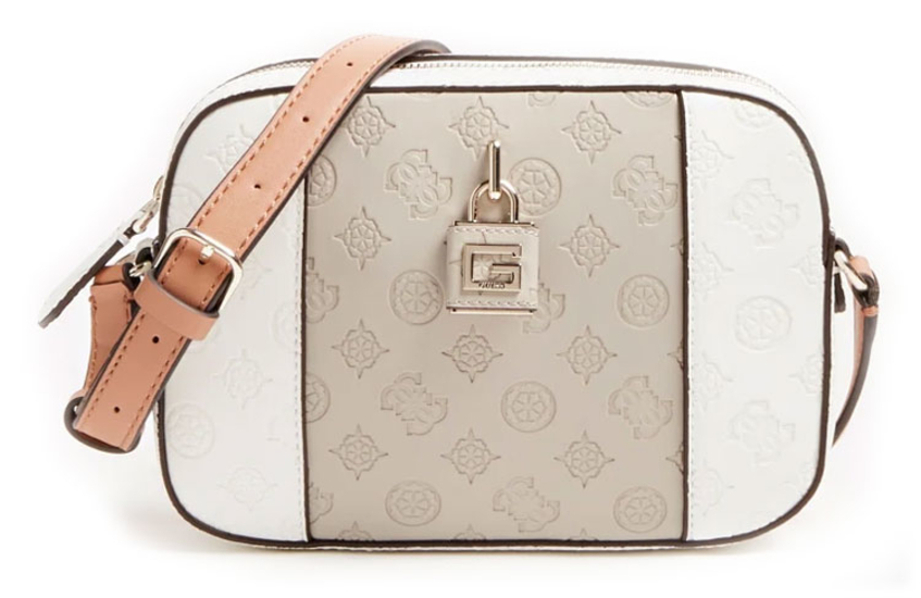 kamryn embossed logo crossbody bag