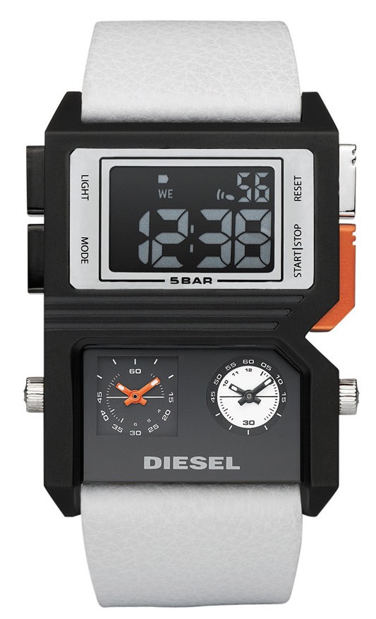 diesel 5 bar dual time watch