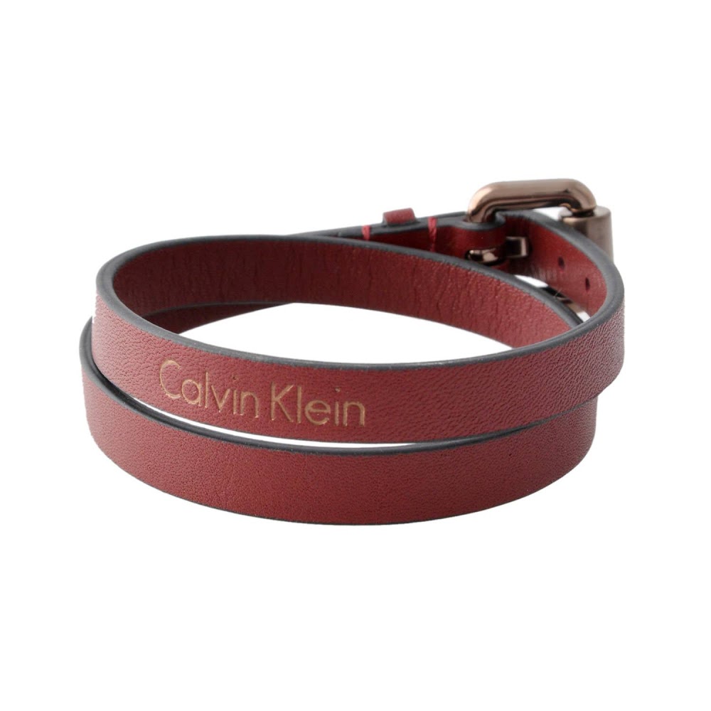 calvin klein men's leather bracelet