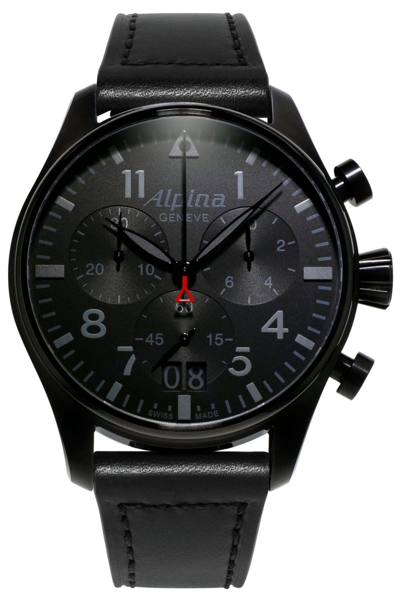 ALPINA STARTIMER PILOT CHRONOGRAPH BIG DATE SHADOW LINE 372BB4FBS6