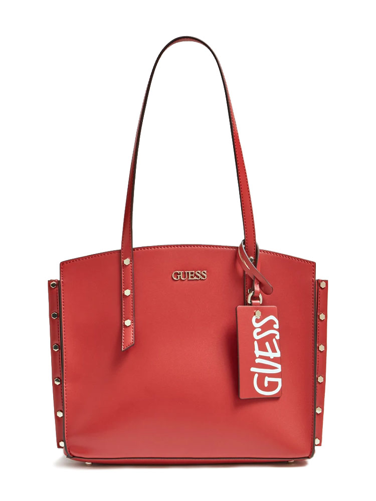Tote GUESS Red in Plastic - 25540978