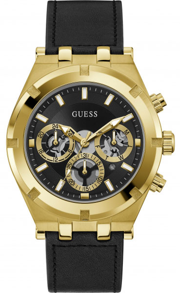 Reloj Guess hombre Continental GW0262G2 acero inoxidable dorado  multifunción