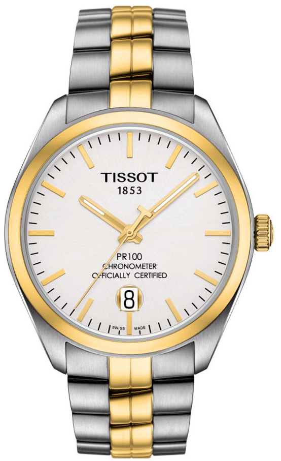 TISSOT PR 100 POWERMATIC 80 COSC T101.408.22.031.00 Starting at