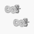 Fossil Infinity Sterling Silver Stud Earrings JFS00634040
