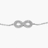 Fossil Infinity Sterling Silver Chain Bracelet JFS00633040