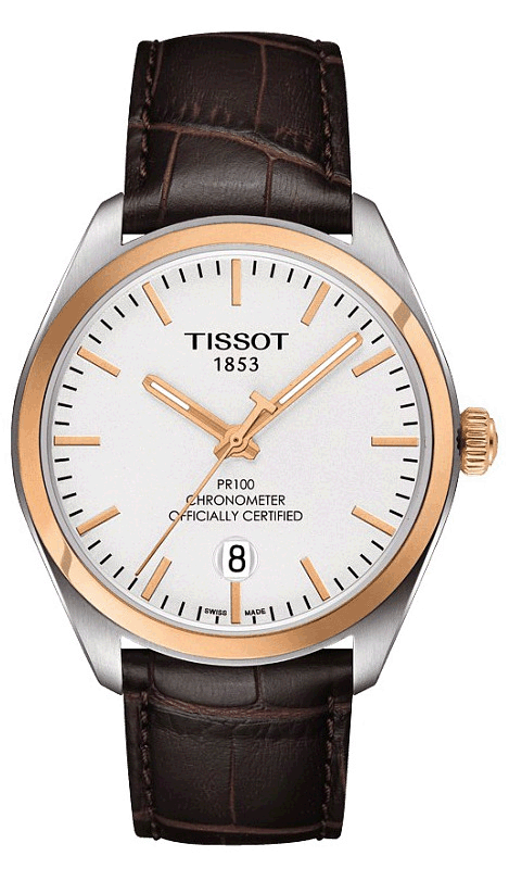 Tissot men's pr 100 2024 cosc certified automatic watch