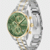 Boss Two-tone Watch with Green Dial and Five-link Bracelet 1502766